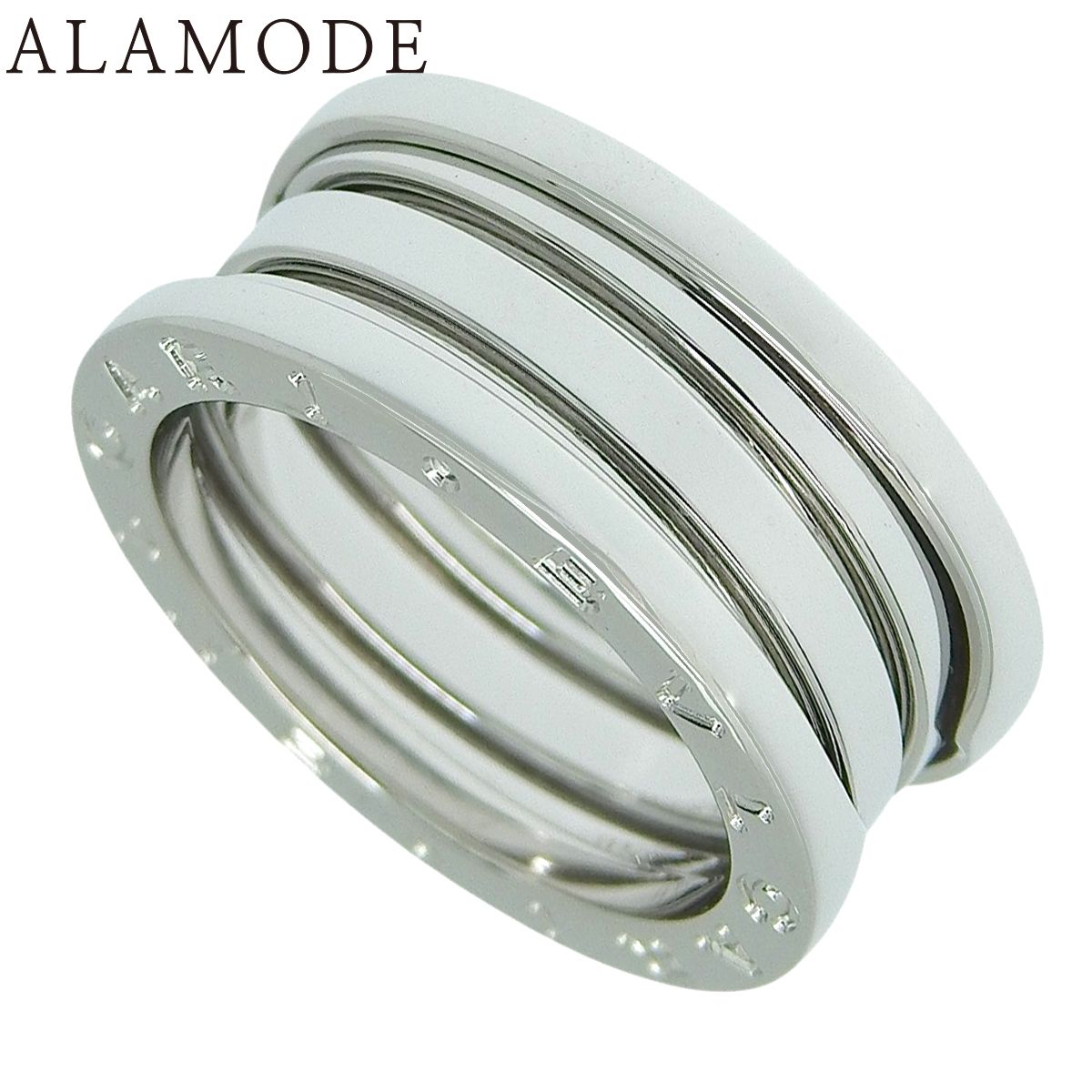 BVLGARI ブルガリ ビーゼロワン ビー ゼロワン リング ホワイトゴールド K 18 WG 指輪 ジュエリー B-zero 1 11 51 号 シルバー銀 レディース アラモード