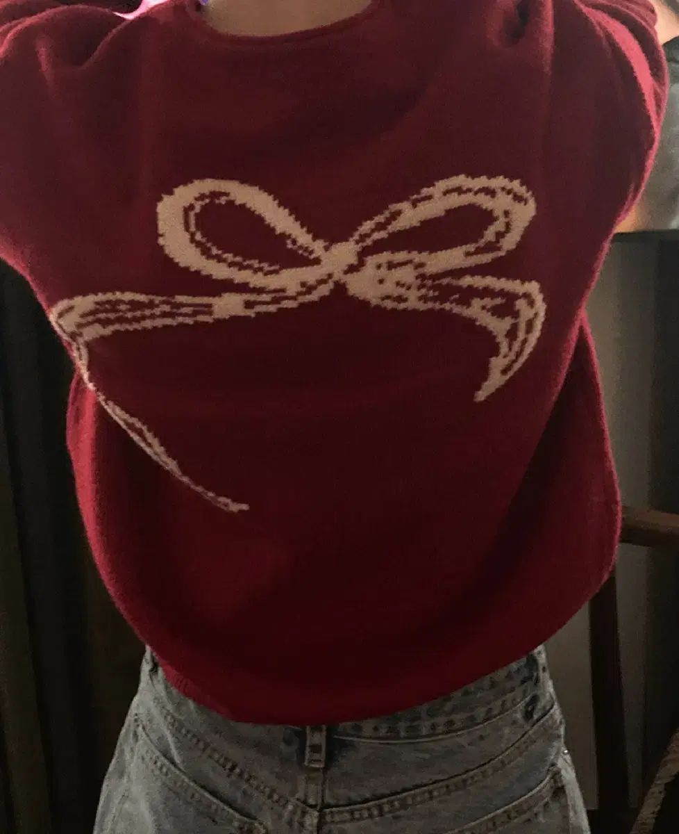 メイビーベイビー dearest Magnolia カーディガン ホリデーレッド