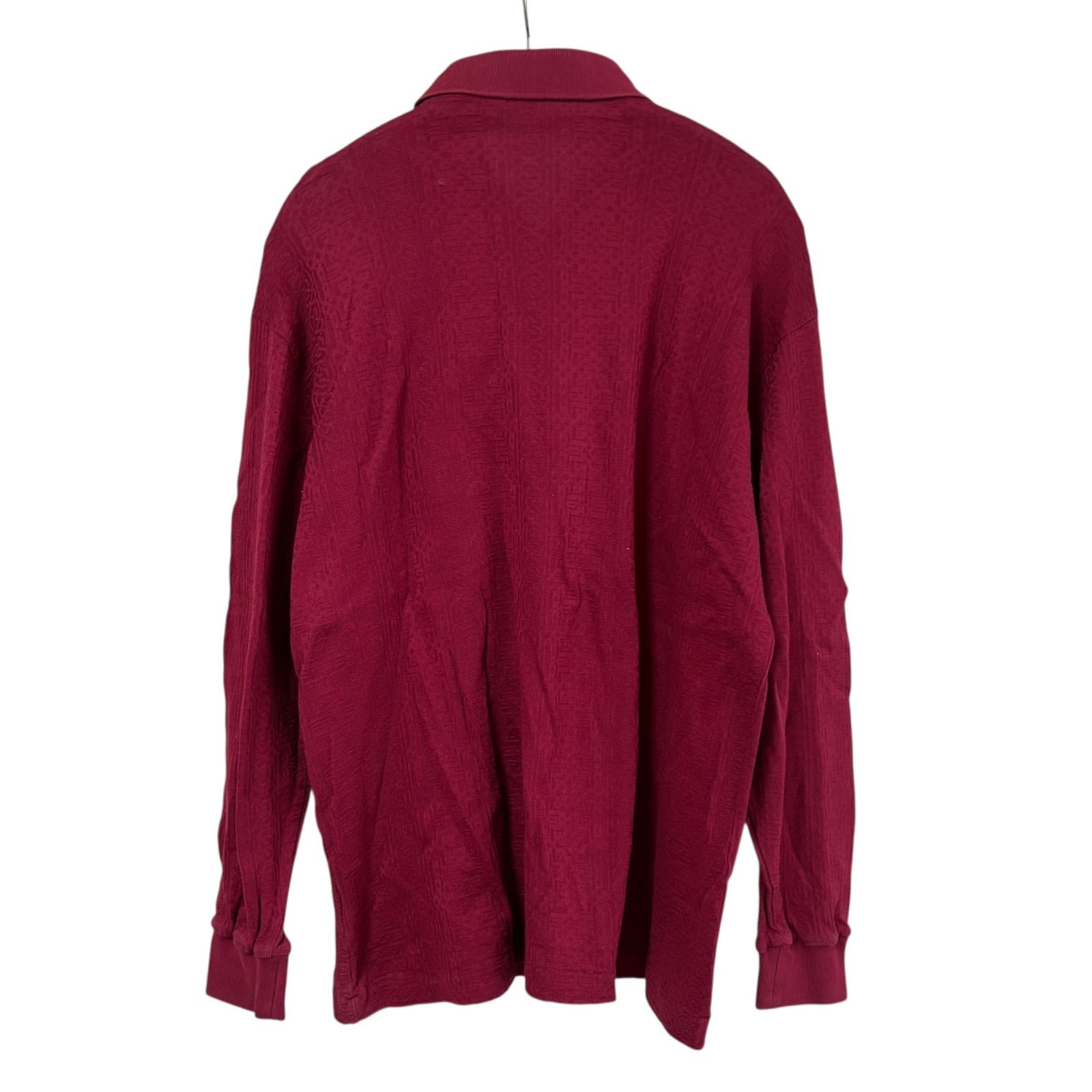 RE339 YVES SAINT LAURENT イヴサンローラン 長袖 ポロシャツ レッド