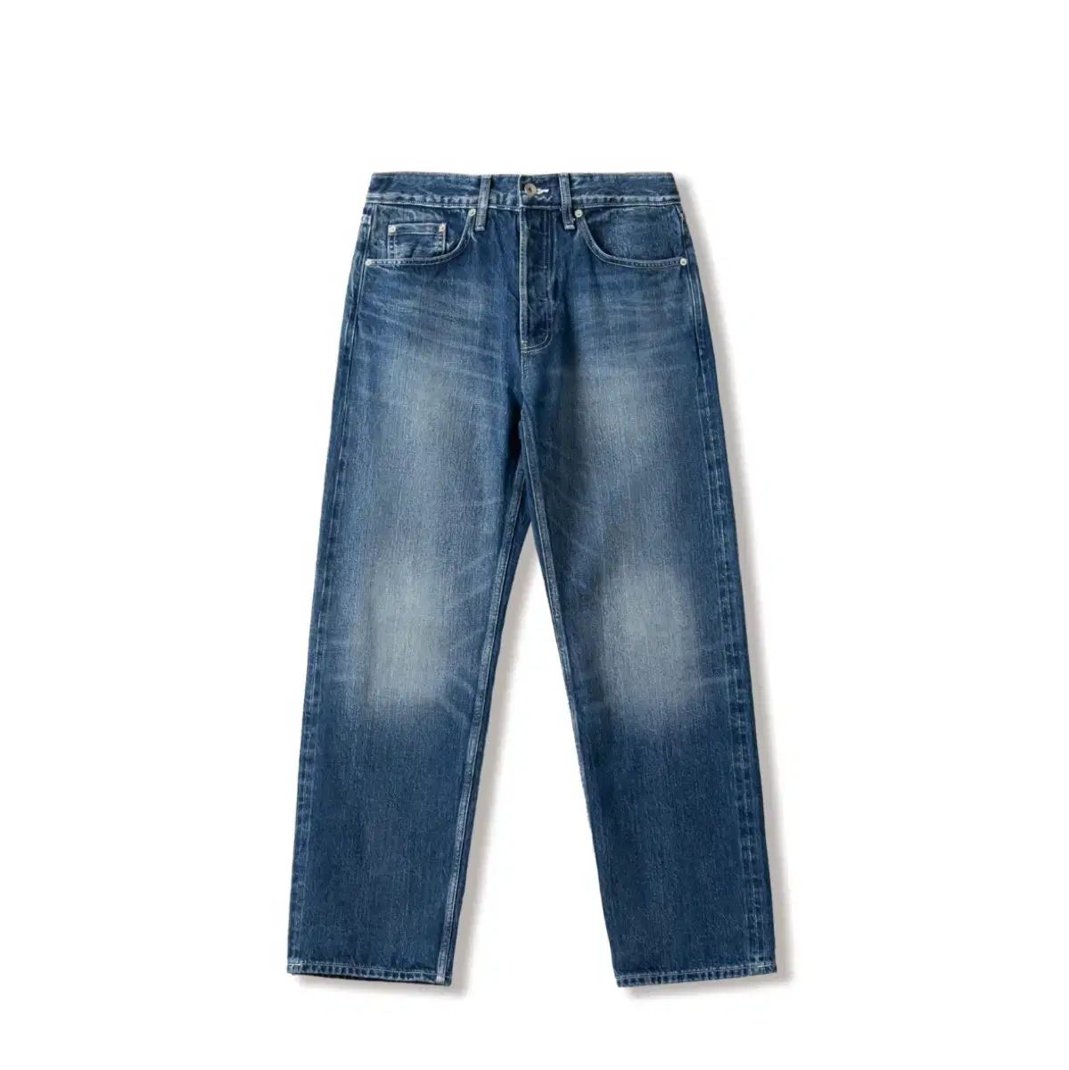 3 sew Steady Every Wear ストレート セルビッジ ダークブルー