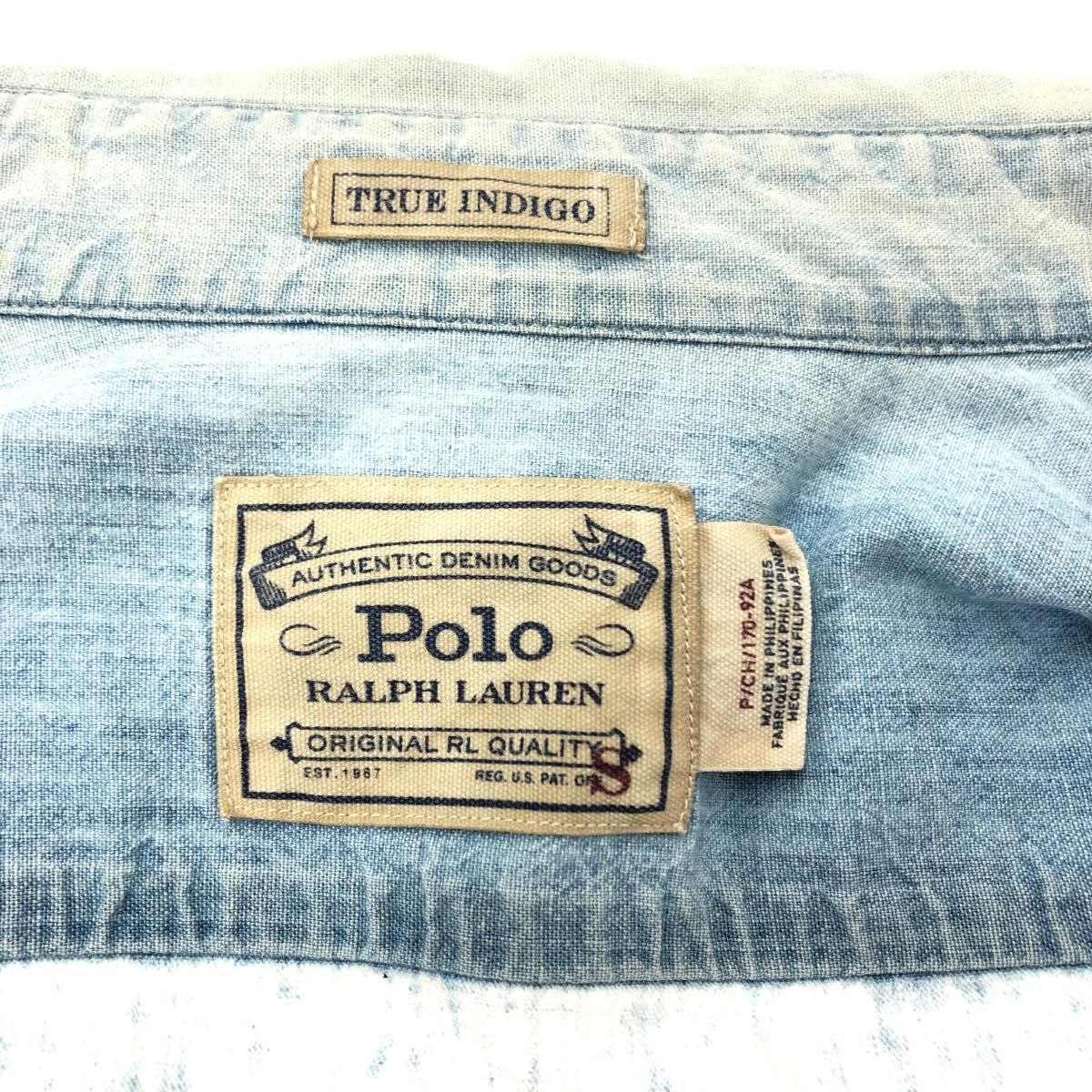 POLO RALPH LAUREN ポロラルフローレン デニムシャツ サイズ:S ブルー