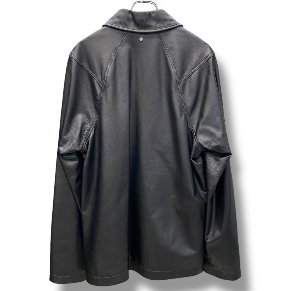 OMAR AFRIDI 23SS スタッズ レザージャケット サイズ46 ブラック