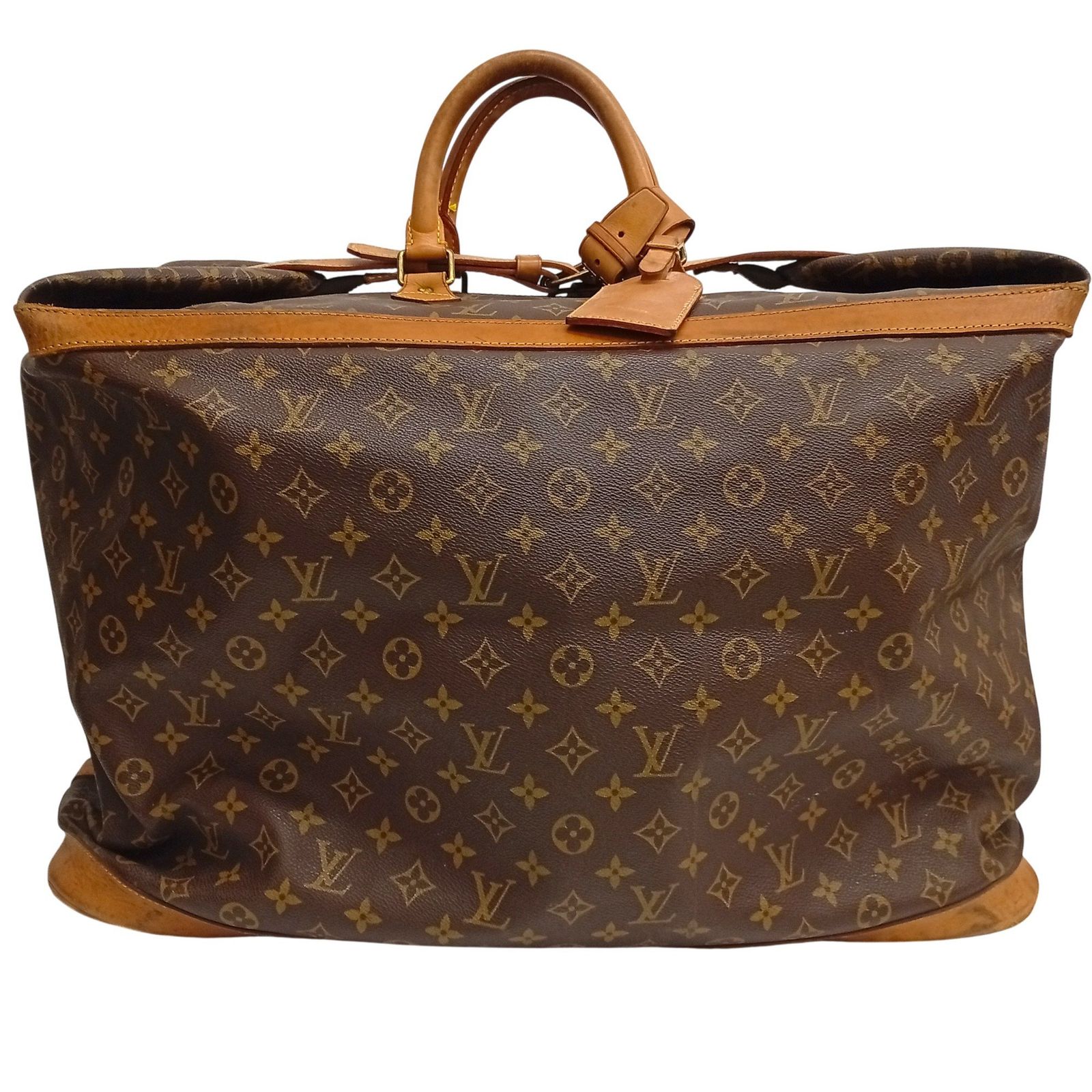ルイヴィトン Louis Vuitton モノグラム クルーザー55 M 41136 ボストンバッグ ビス取れあり 鍵無し 南京錠外れません JA 25652