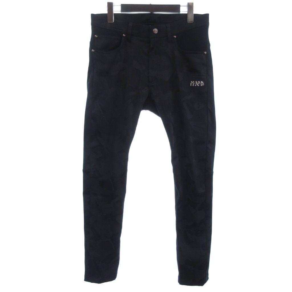 マーク＆ロナ MARK&LONA パンツ カモフラ MLM-2A-AT03 ゴルフウェア 黒