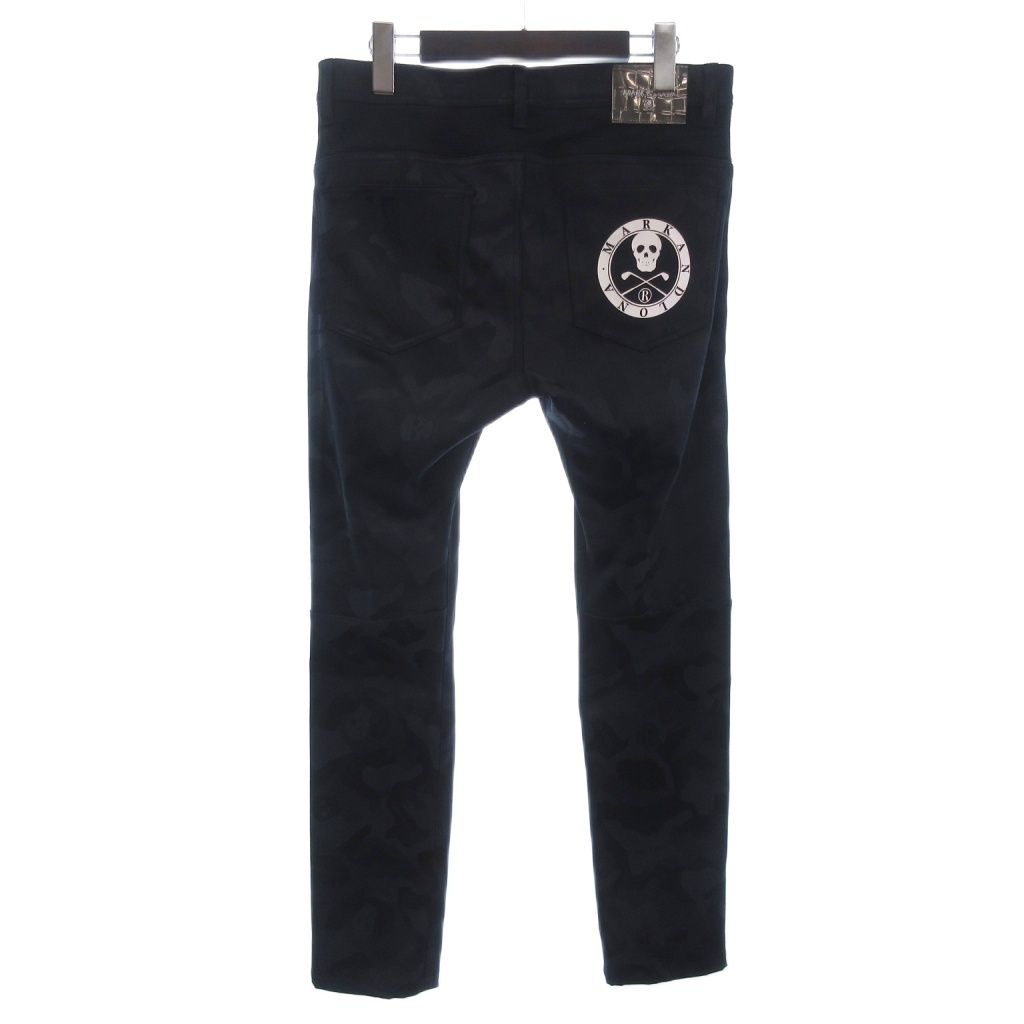 超美品格安MARK & LONA サイズ46 マーク＆ロナ MARK&LONA パンツ カモフラ MLM-2A-AT03 ゴルフウェア 黒