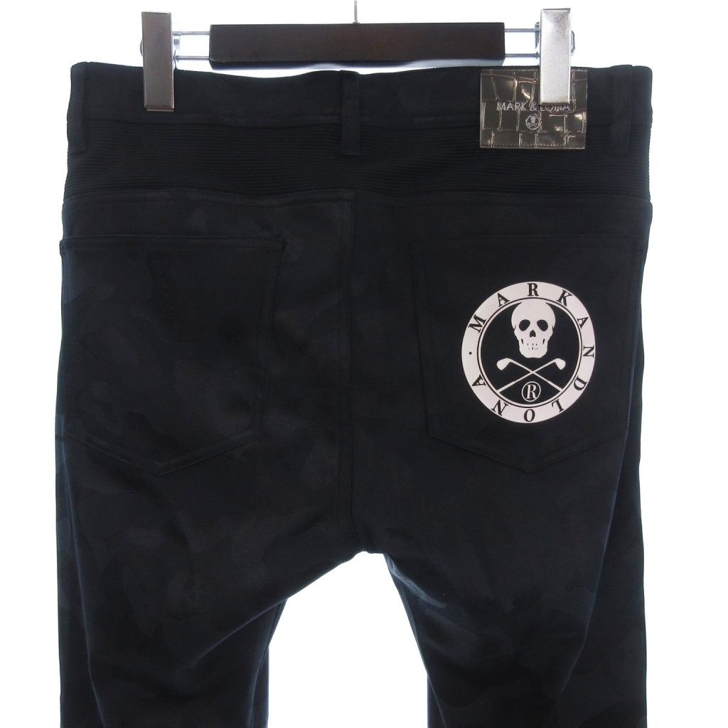 マーク＆ロナ MARK&LONA パンツ カモフラ MLM-2A-AT03 ゴルフウェア 黒