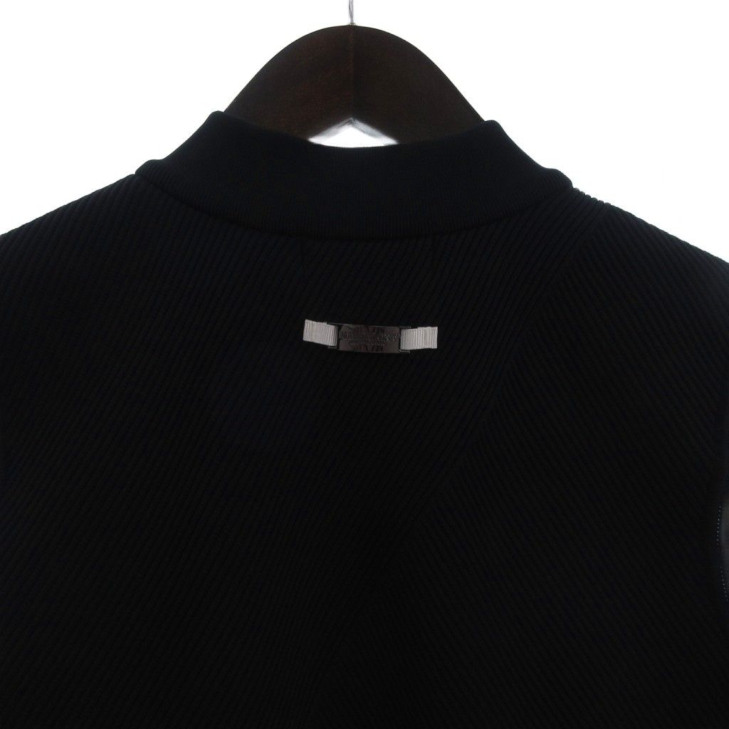 マーク＆ロナ MARK&LONA CODE ジャカード ニット ベスト ロゴ 黒
