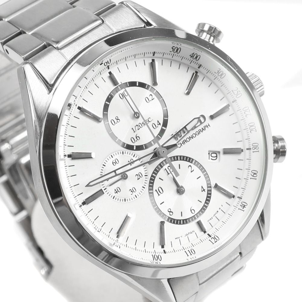  SEIKO セイコー ワイアード ニュー 7 T 92 0 SM AGAV 108 ステンレススチール シルバー クオーツ クロノグラフ メンズ 白文字盤 腕時計 その他 時計