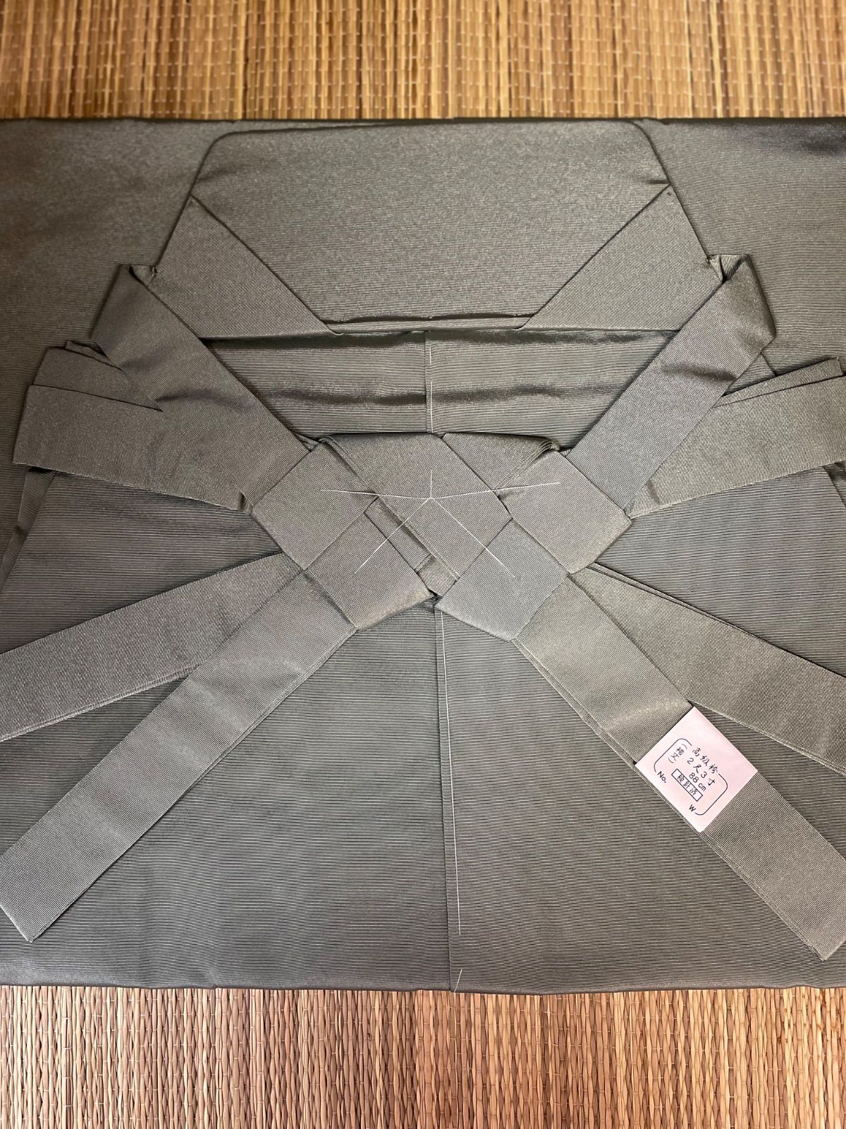 袴 馬乗無地袴 塩瀬無地袴 モスグリーン 15 2165 大寸 無地袴 税込み