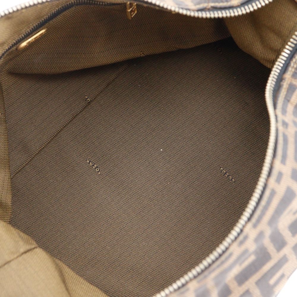 FENDI】フェンディ バニティ ズッカ ナイロンキャンバス 茶 レディース