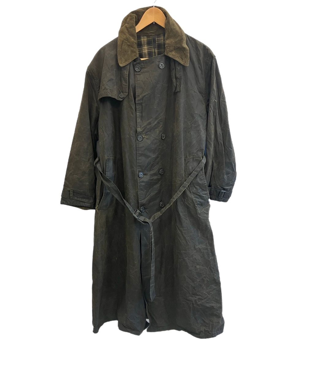 バブアー Barbour 90 s 90年代 3ワラント TRENCH COAT トレンチコート ワックス コットン オイルドジャケット ロングコート VINTAGE ヴィンテージ A 600 102 cm コート カーキ 101 MT 5455