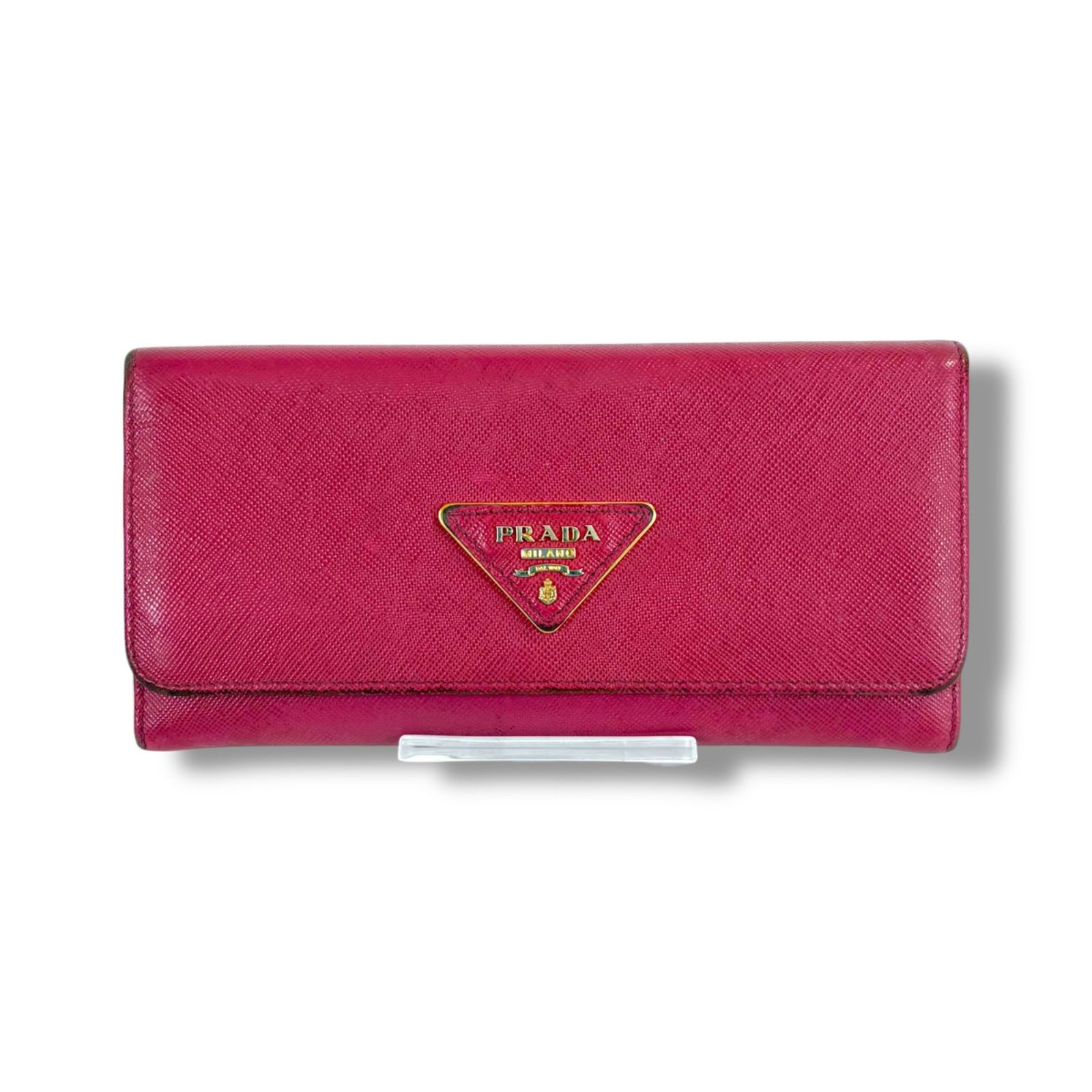 プラダ PRADA 長財布 - レザー ピンク 財布 プラダ 長財布 PRADA お