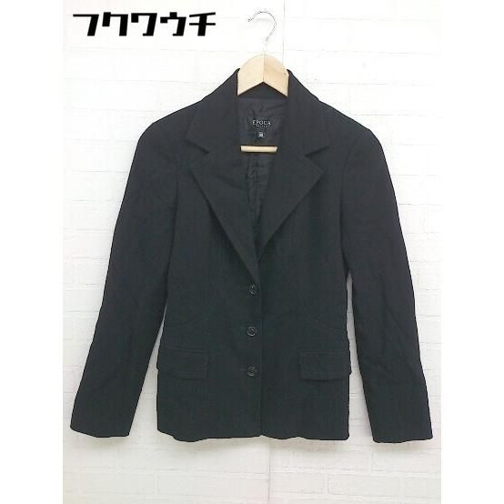 藤堂 EPOCA エポカ　38サイズ　ジャケット　ブラック ◇ EPOCA エポカ シングル 3B 長袖 テーラードジャケット サイズ38