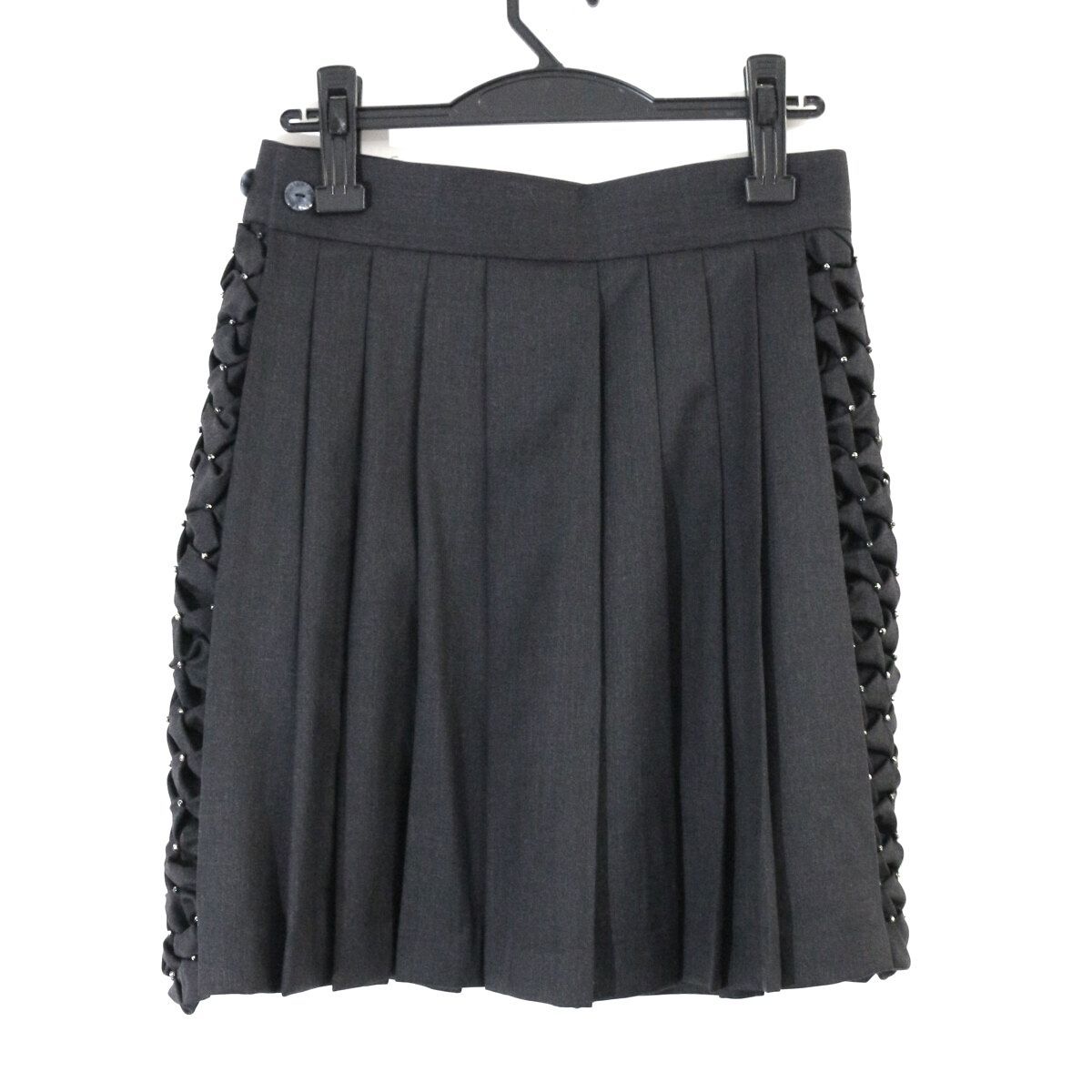 【サイズM ショートスカート】hazama 自己神告のセーラー　ブラック hazama ハザマ 2025SS 自己神告のセーラースカート (Short ver.) M