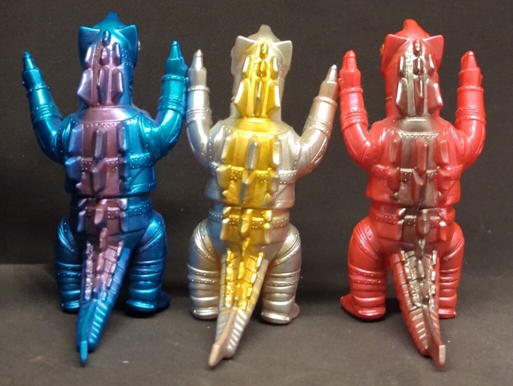 ブルマァク ブルマァクの怪獣シリーズ ゴジラ対メカゴジラ ミニメカゴジラ3点セット ゴジラ 特撮 フィギュア