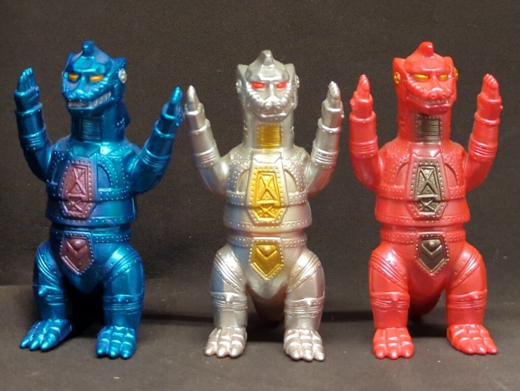 ブルマァク ブルマァクの怪獣シリーズ ゴジラ対メカゴジラ ミニメカゴジラ3点セット