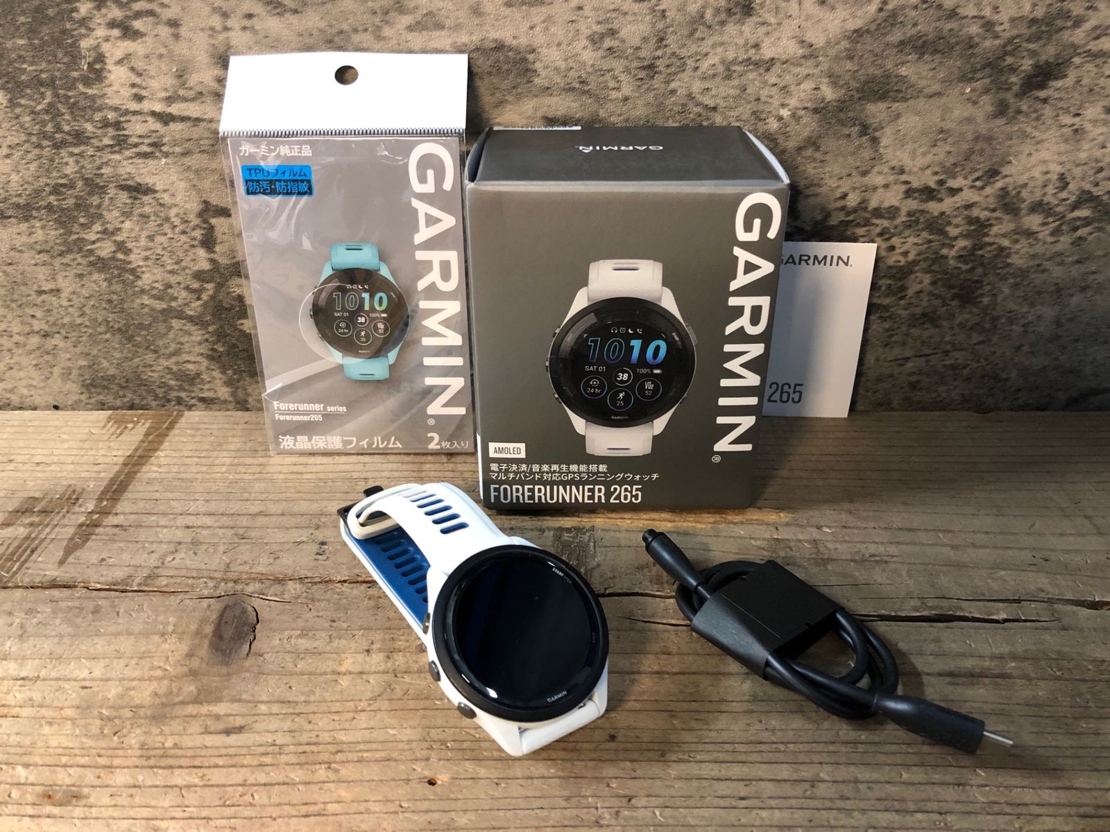 JP 120 ガーミン GARMIN 265 GPS スマートウォッチ 白 ANT Bluetooth