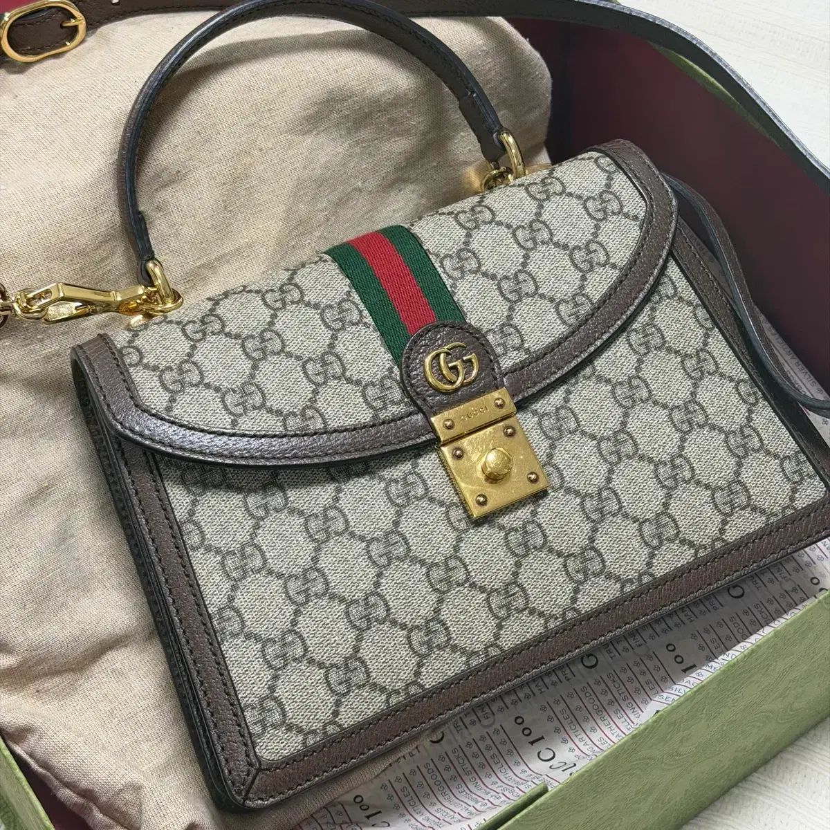 検品 グッチ オフィディア トップスハンドルバッグ バッグ クロスバック