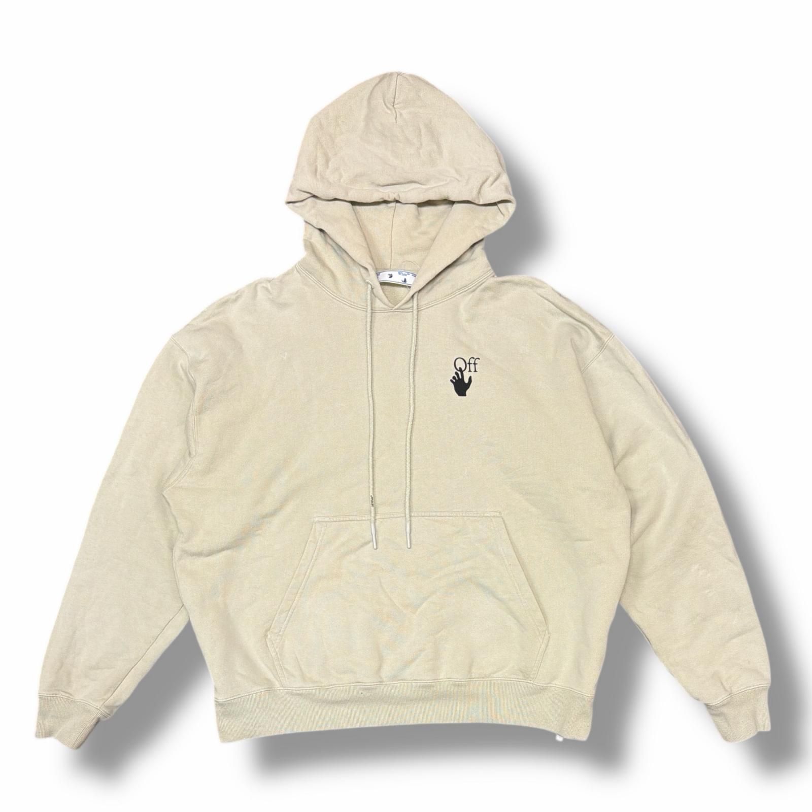 OFF-WHITE バックバイアスロゴプルオーバーパーカー パーカー オフ OFF 