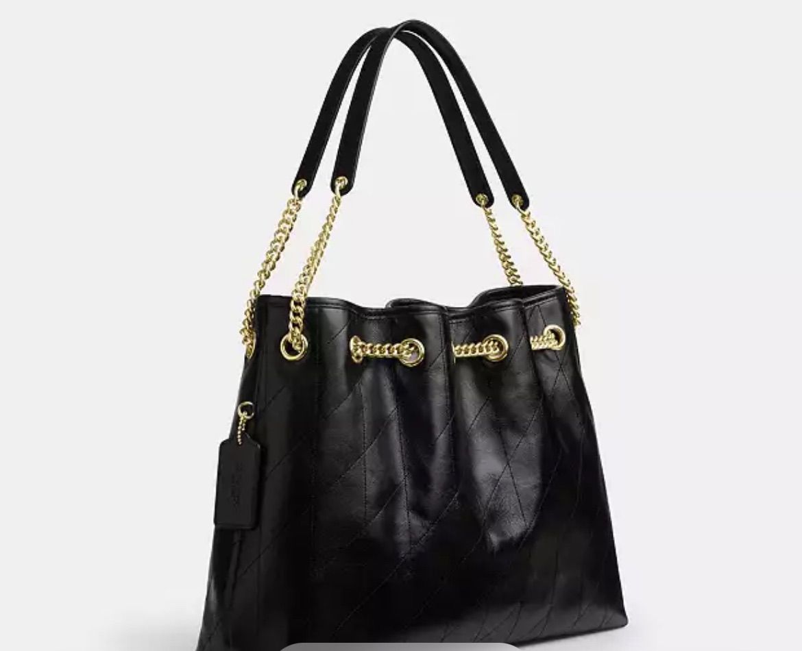 COACH エヴリン ショルダー バッグ キルティング - メルカリ