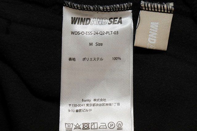 ウィンダンシー WIND AND SEA フリース ジョガー パンツ M WDS-O-ESS