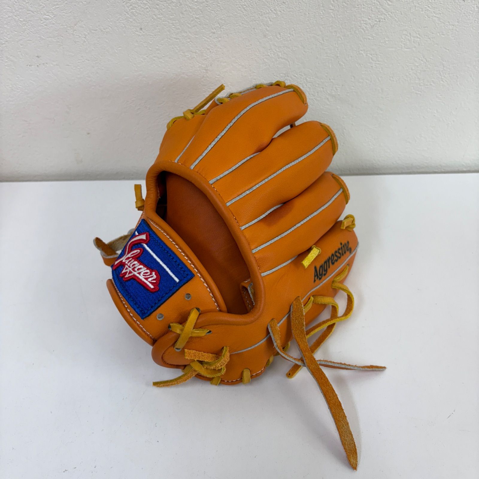 久保田スラッガー KSG-PROB トレーニンググラブ 硬式 軟式兼用 オレンジ タン グローブ 刺繍入り