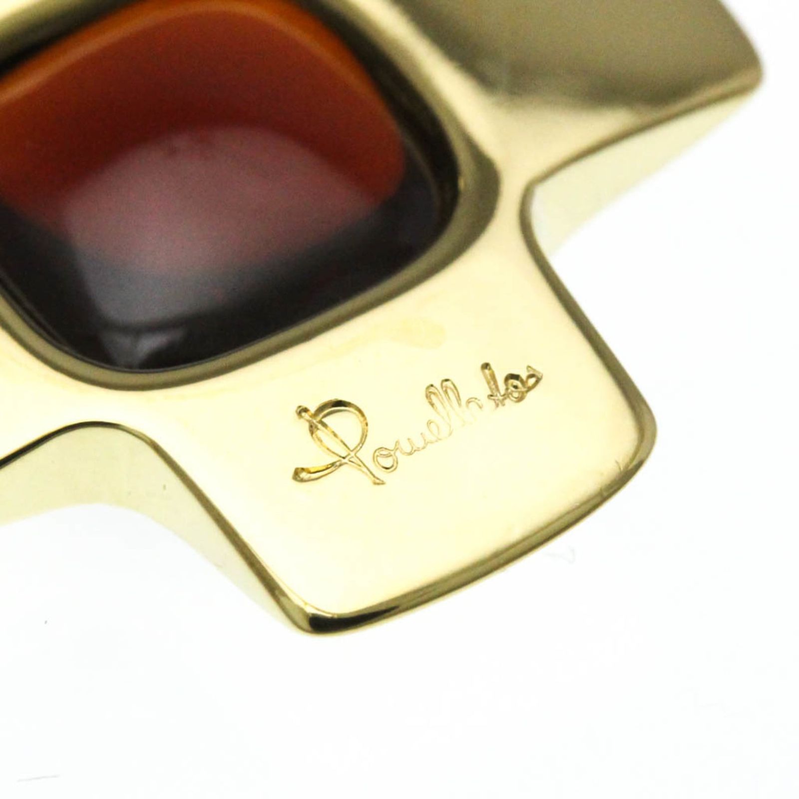 ポメラート(Pomellato) K18イエローゴールド(K18YG) ガーネット