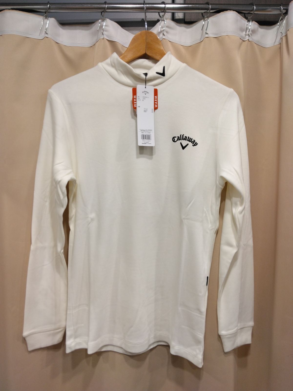 キャロウェイ Callaway ゴルフウェア 長袖シャツ 裏起毛スムースモックネックシャツ 秋冬モデル
