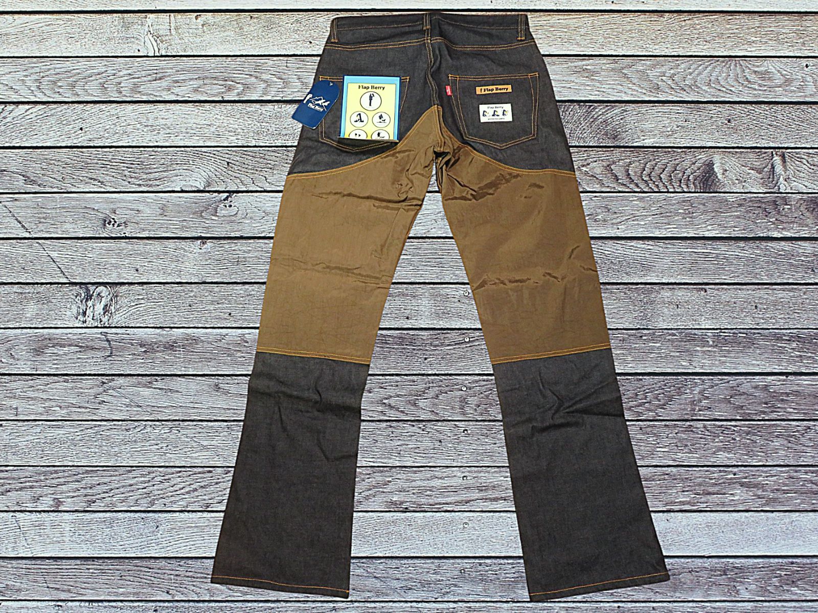 ✅️デットストック W 34 Frap Berry フラップベリー プロテクターパンツ 鷹狩り デニムパンツ 鷹狩 アウトドアパンツ バイカー ワークパンツ PP 001-b