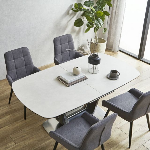 DiningTable 伸長式セラミックダイニングテーブル 幅160～200cm 伸長式
