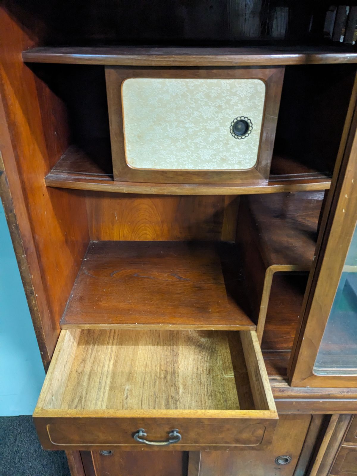 ◎ アンティーク レトロ 古家具 茶箪笥 茶棚 食器棚 和家具飾り棚