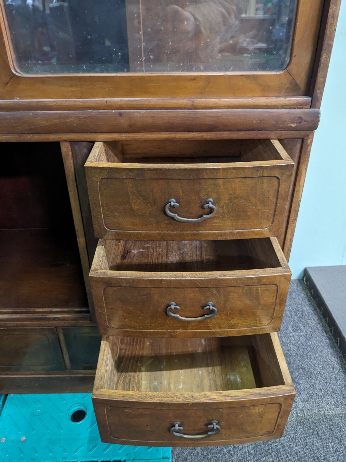 ◎ アンティーク レトロ 古家具 茶箪笥 茶棚 食器棚 和家具飾り棚