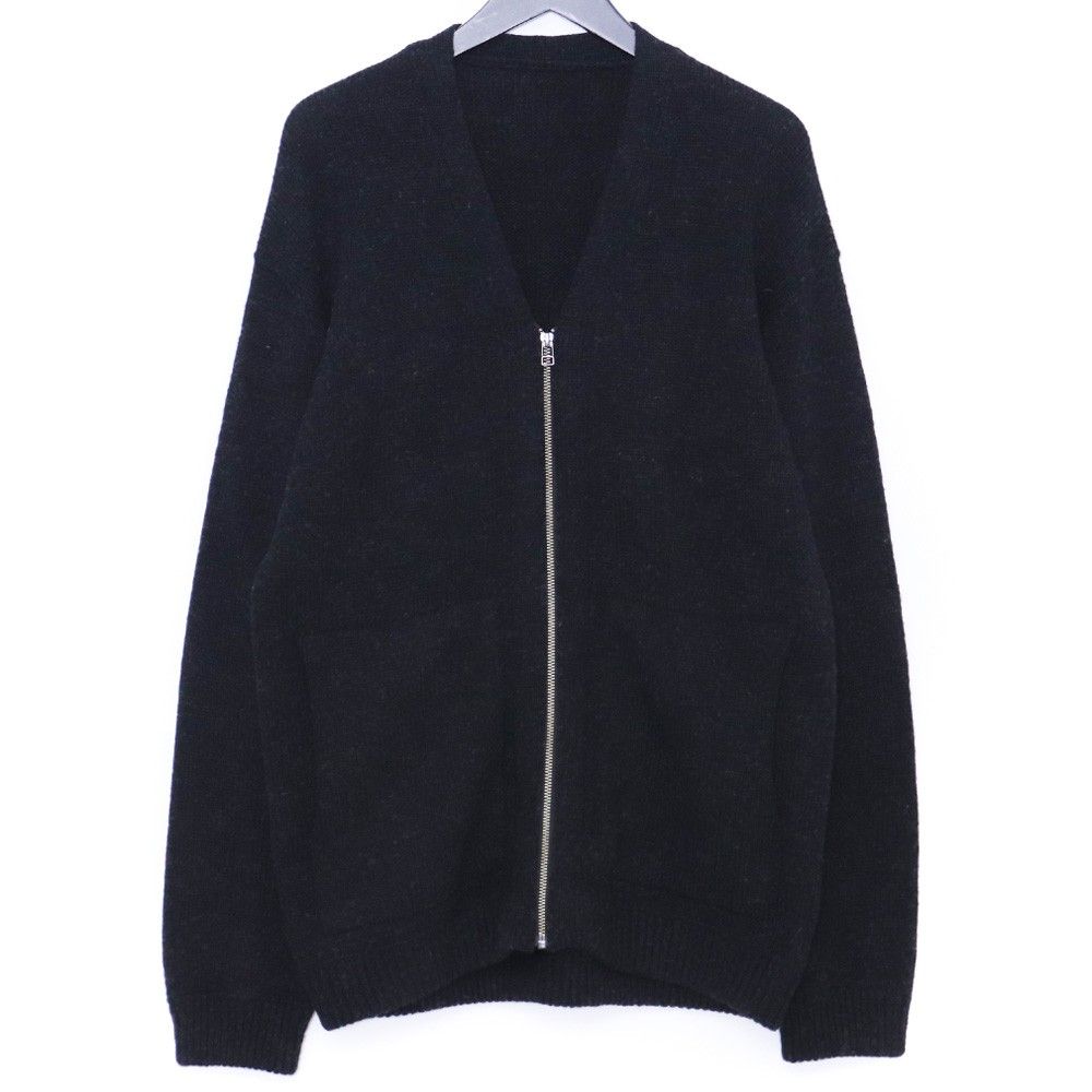CREPUSCULE Whole Garment V/N Zip Cardigan サイズ2 ブラック 1703 