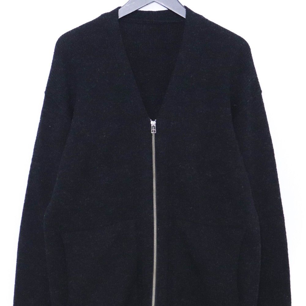 CREPUSCULE Whole Garment V/N Zip Cardigan サイズ2 ブラック 1703 