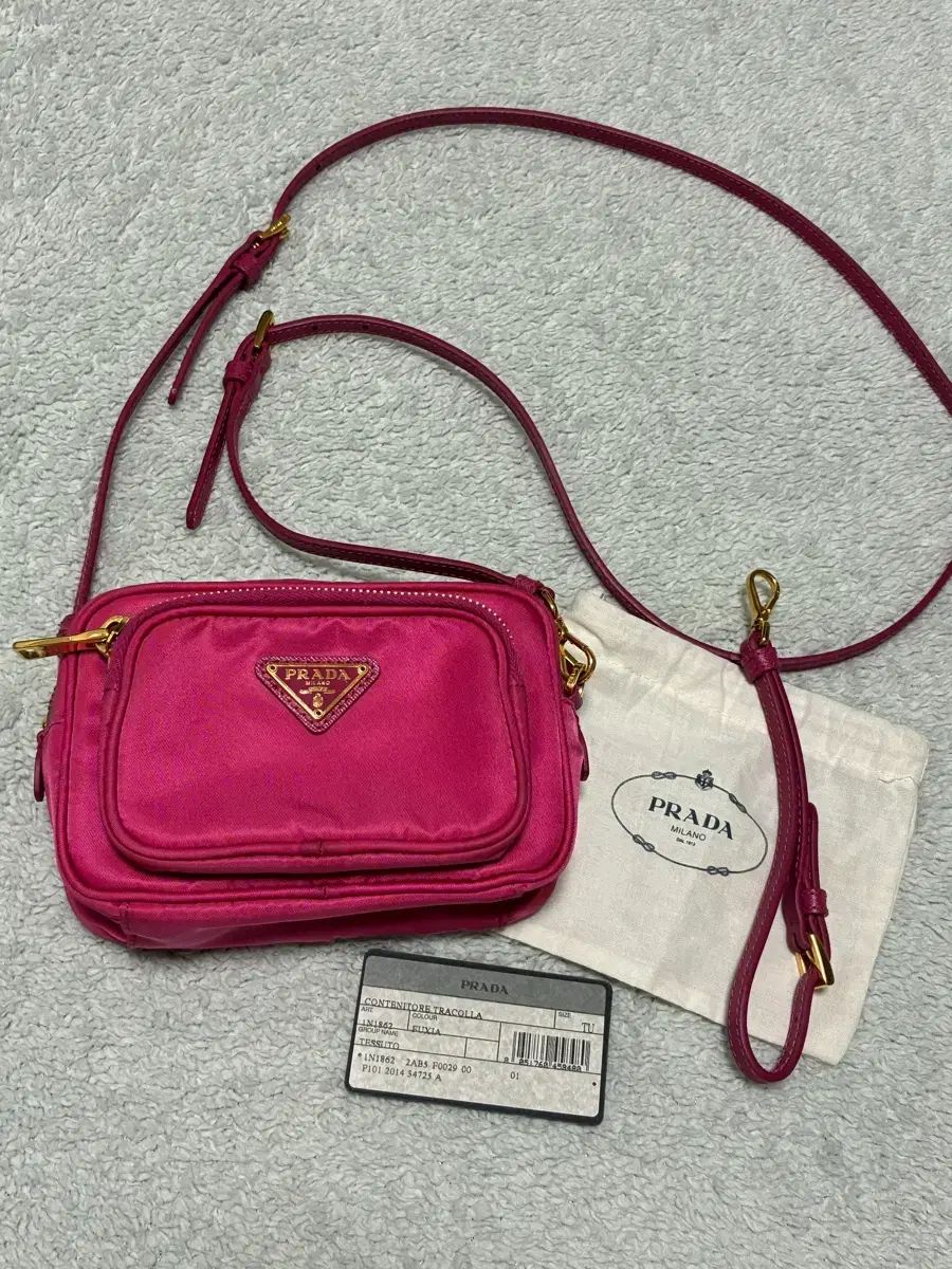 PRADA プラダ ミニ クロスバッグ ピンク