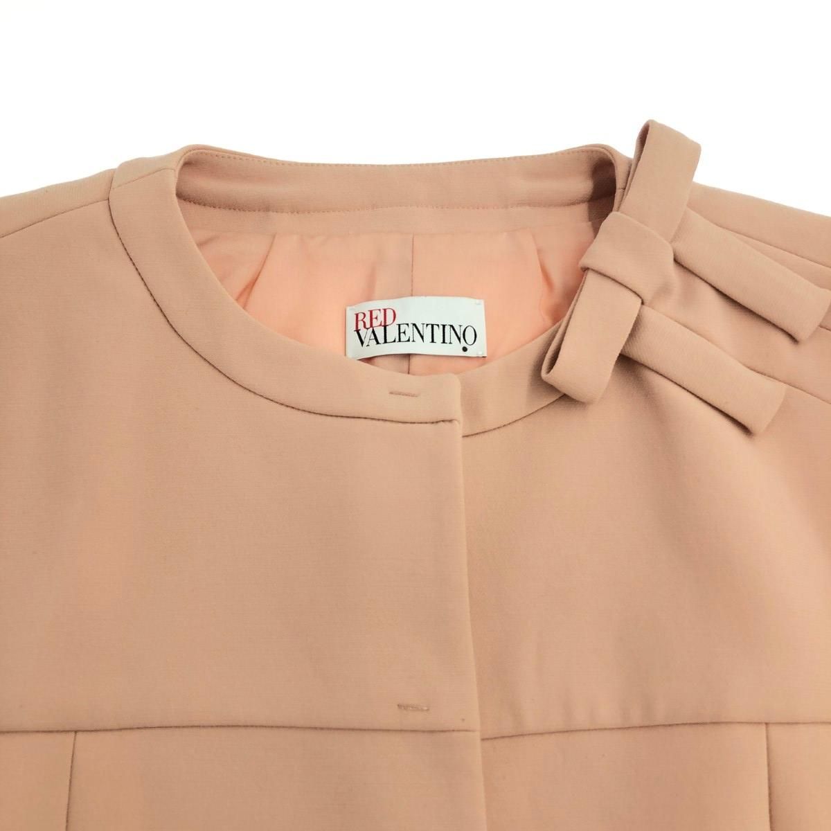 ゆ*》様 レッドヴァレンティノRED VALENTINOベージュ ウール リボン RED VALENTINO レッドヴァレンティノ ジャケット サイズ:48 リボン