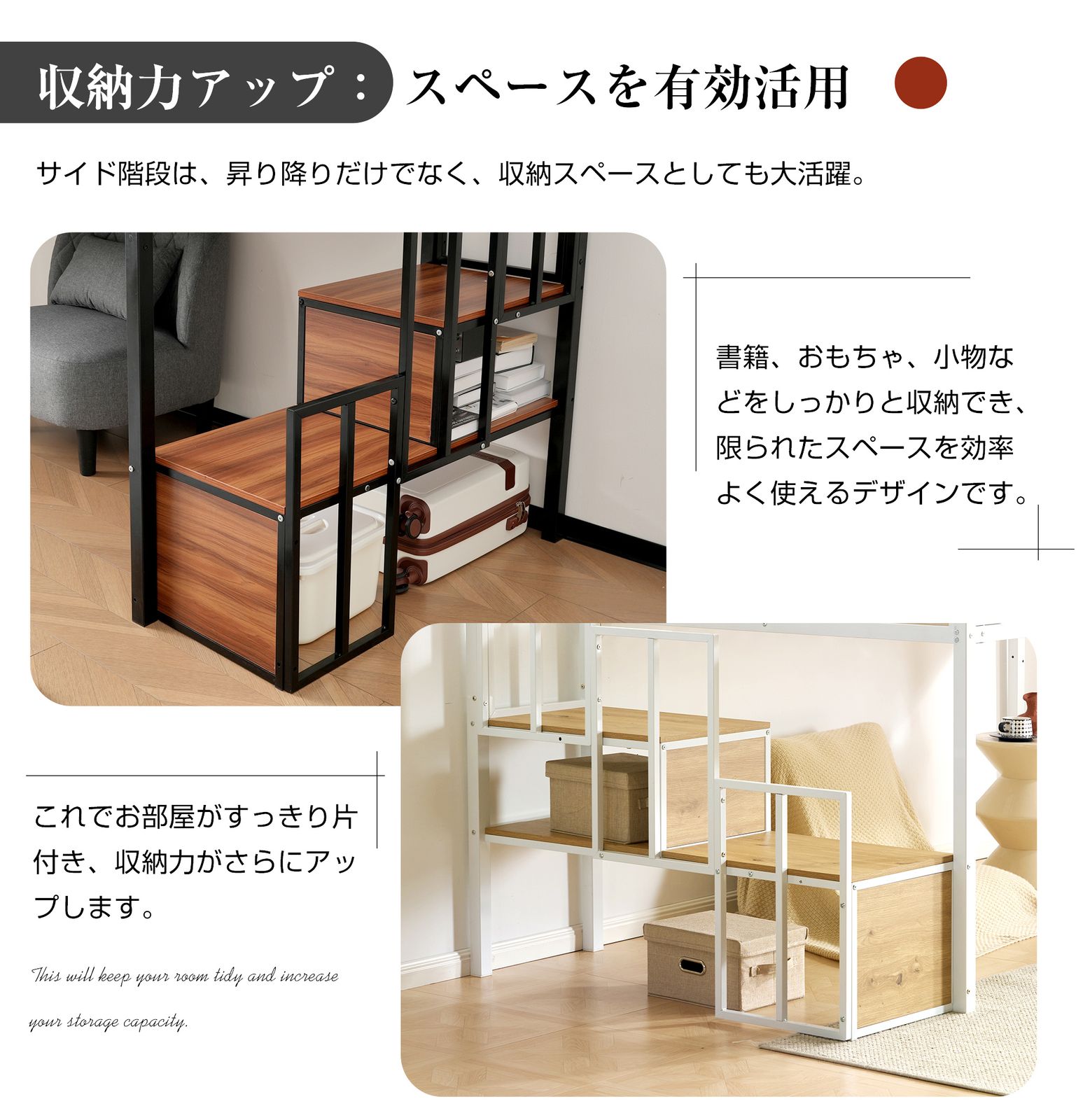 数量限定セール」全新品 【SDセミダブル】 ロフトベッド-120cm パイプ 