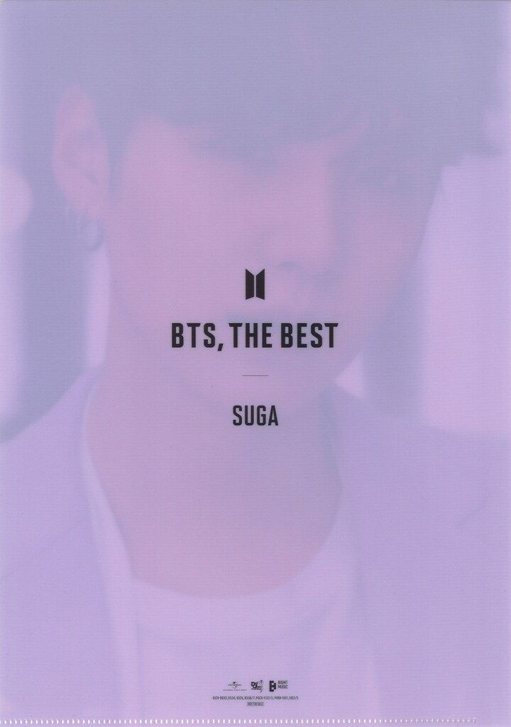 BTS BTS,THE BEST SUGA CLEAR FILE UMS特典 - メルカリ