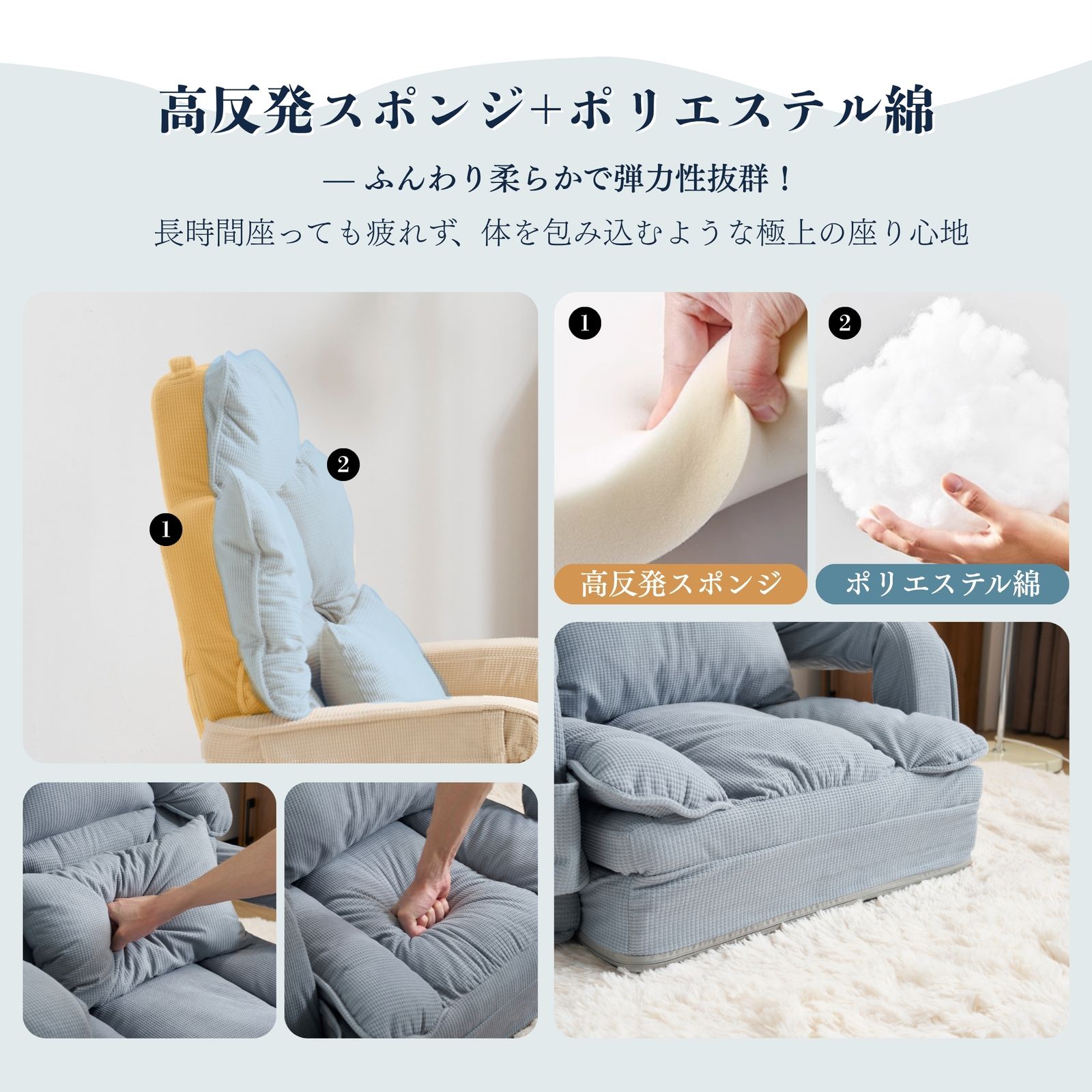 椅子 チェアベッド Bogese home 180度リクライニングチェア オフィスチェア ゲーミングチェア 高耐久キャットスクラッチ対応生地 デスクチェア ゲームチェア デスクチェア ベッド椅子 オフィスソファ ワークチェア 社長椅子 gaming chair フルフラット ホワイト 文房具