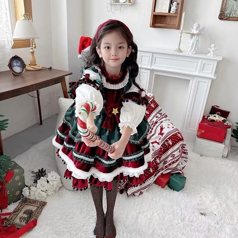 秋冬 ドレスケーキスカートロリータ魔法少女プリンセスドレス