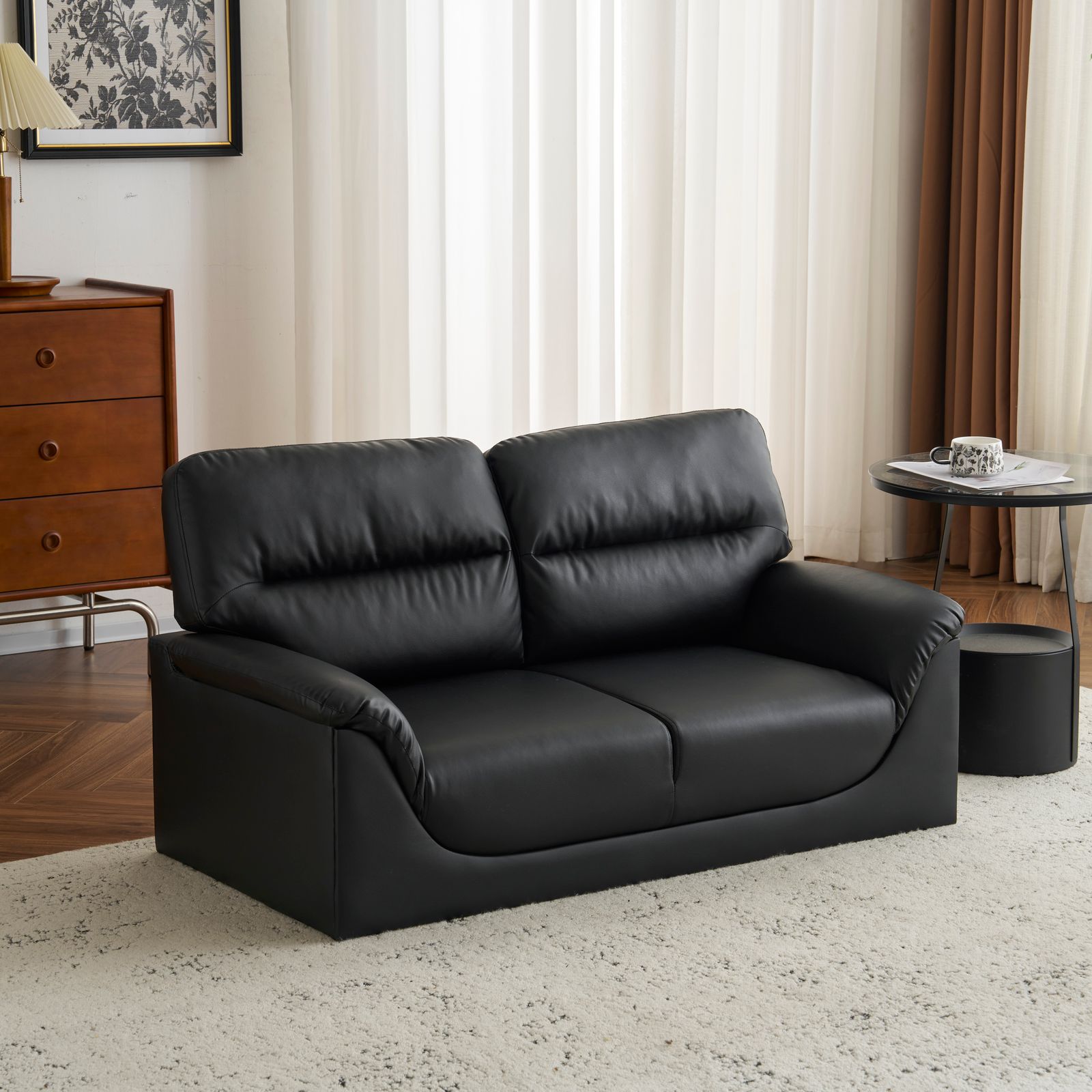  数量 ソファ 二人掛け カウチ PUレザー モダン シンプル ソファー2P おしゃれ 座面肘掛け一体型 圧力分散 高品質 耐荷重 幅180cmソファ 2人掛け 3人掛けソファ ソファ ソファベッド