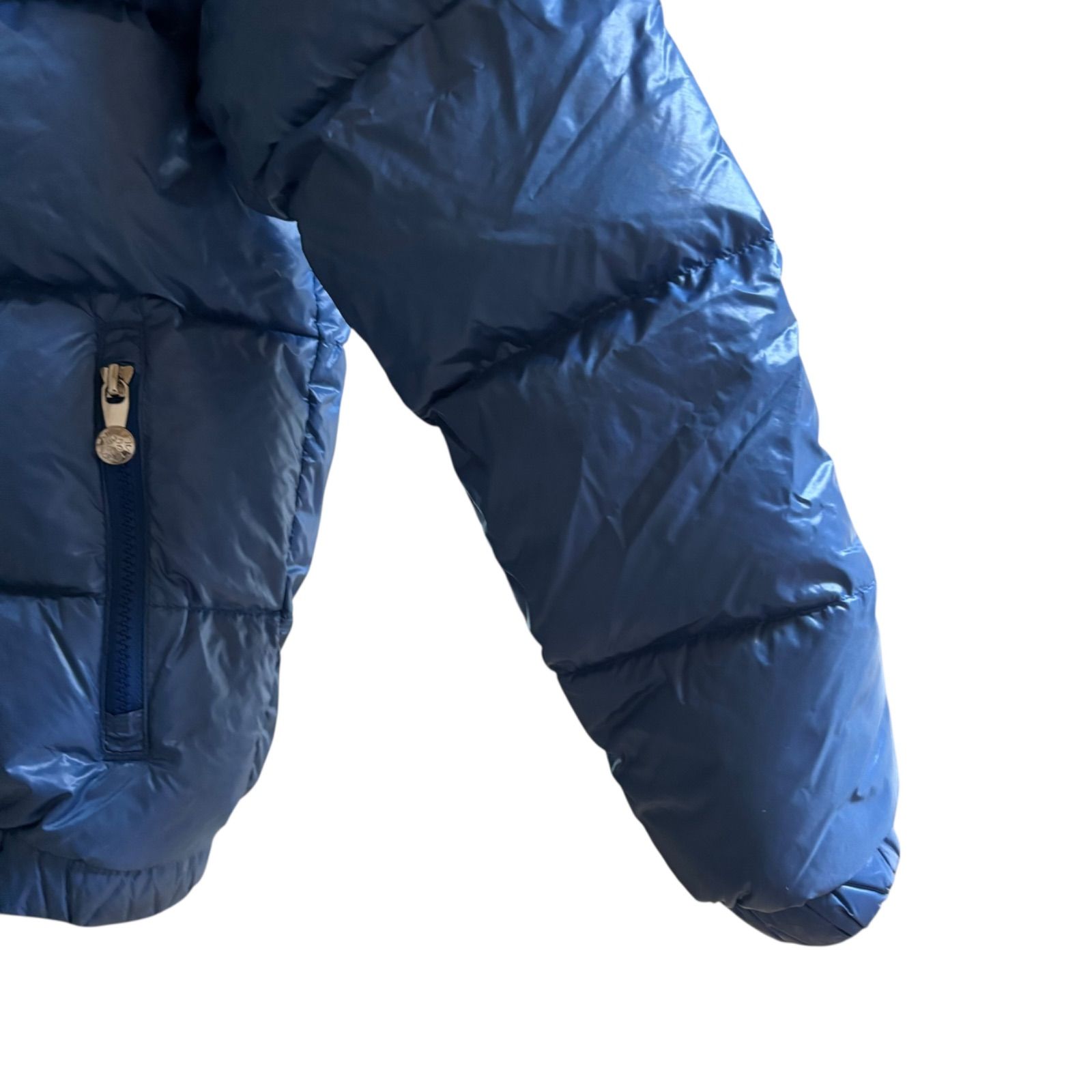 RE339 PYRENEX ピレネックス キッズダウンジャケット ブルー フード 