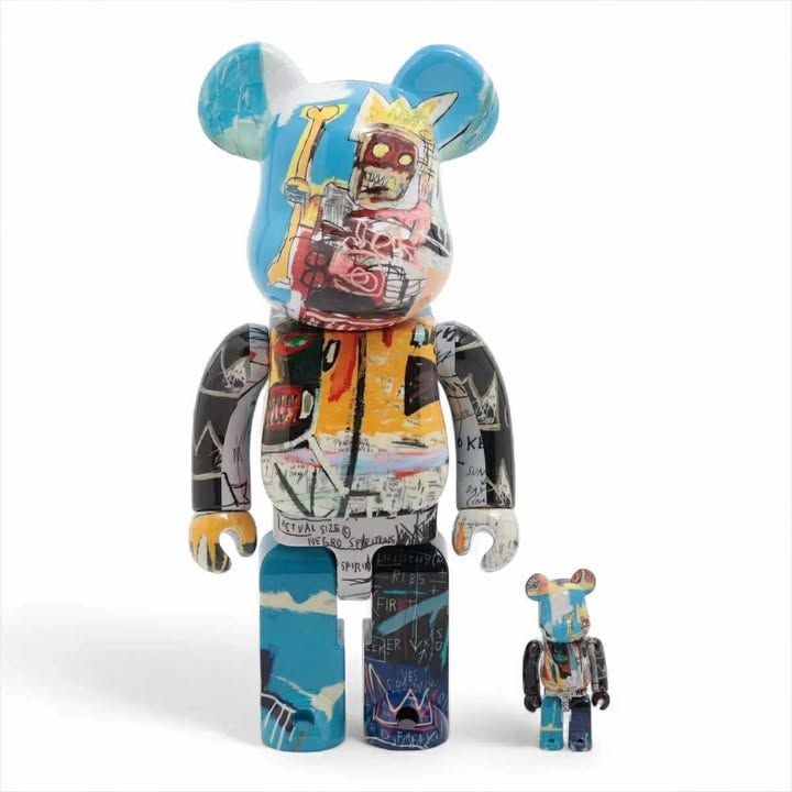 ベアブリック フィギュア プラスチック BE RBRICK JEAN-MICHEL SPECIAL 100％ - 400％ バスキア 2体セット 7-10-853