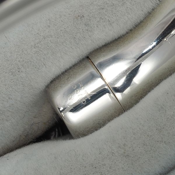 グッチ ブレスレット バンブー カフ バングル シルバー 925 #179829