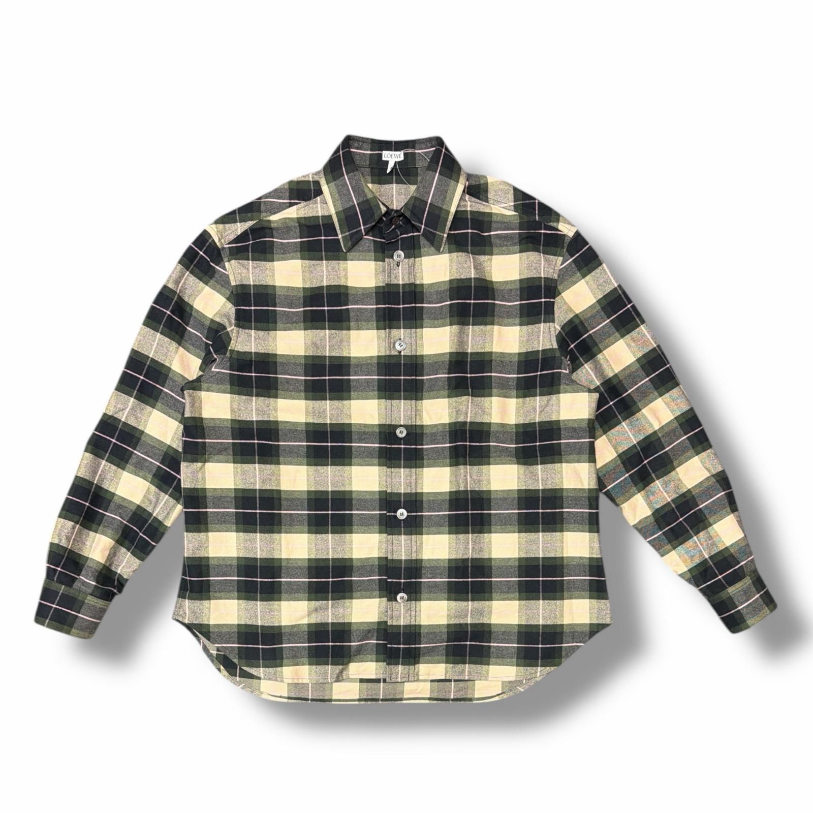 LOEWE 25SS Check Overshirt チェックジップシャツ ロエベ H526Y05WDY 
