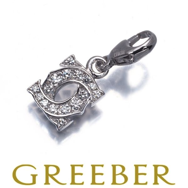 カルティエ ペンダントトップ ダイヤ ダイヤモンド アントルラセ チャーム K 18 WG 179615