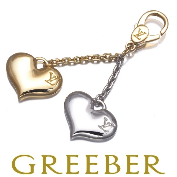 ルイヴィトン ペンダントトップ ハート チャーム K 18 YG WG 182087