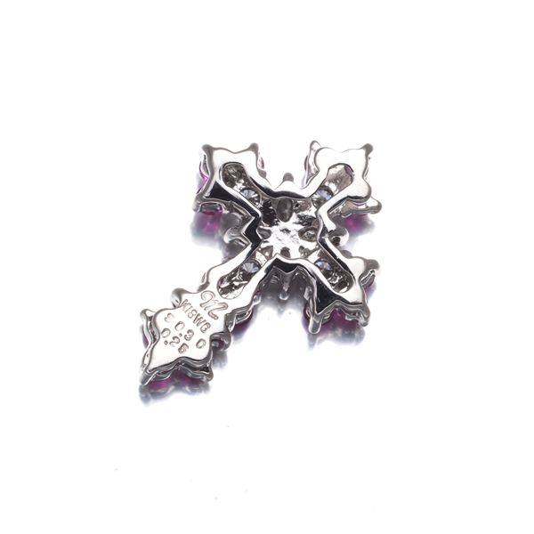 笠原真寿美 ペンダントトップ ピンクサファイア 0.30ct ダイヤ