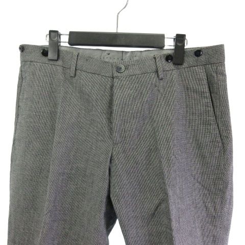 ヒューゴボス HUGO BOSS パンツ スラックス ハウンドトゥース グレー 48