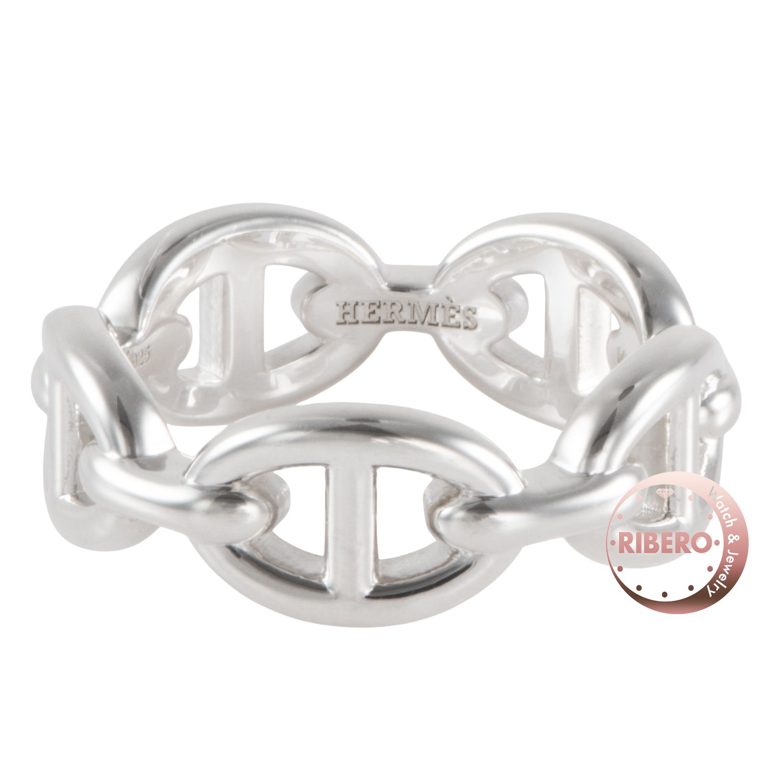 HERMES エルメス シェーヌダンクル アンシェネPM リング 指輪 13号 シルバー